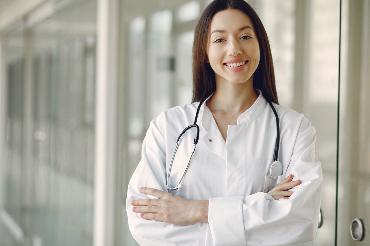 Physician representing healthcare and pharma expert coverage