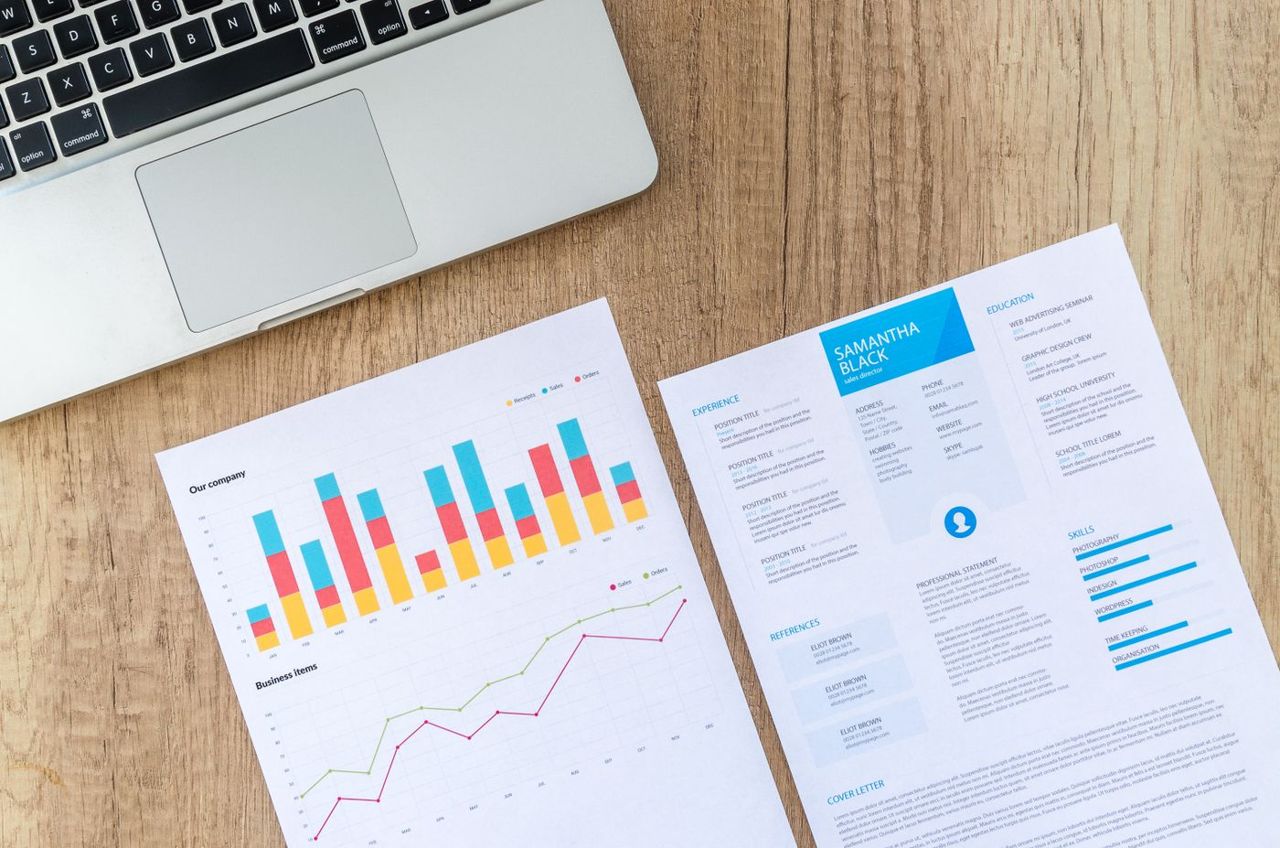 Survey results and charts from a B2B research study